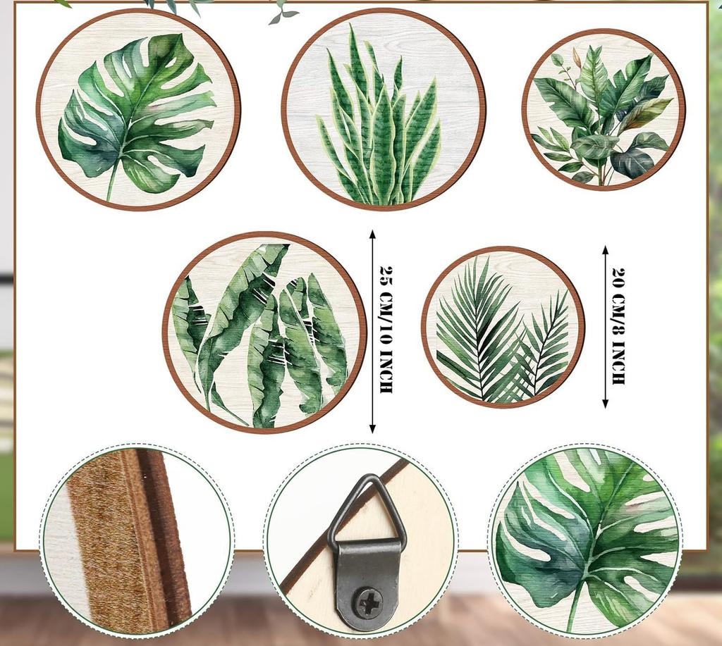 5pcs Wooden Wall Art Decoration Wall Hanging Wall Farmhouse Geometric Hanging Decoration Home Furnishings Craft Pendant