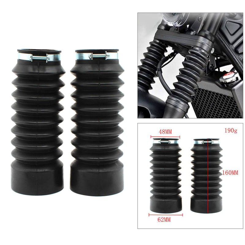 Pair Motorcycle Front Fork Covers Rubber Dust Cover Gaiter Boots Shock Absorber For Honda Rebel CMX500 CMX300 2017-2021