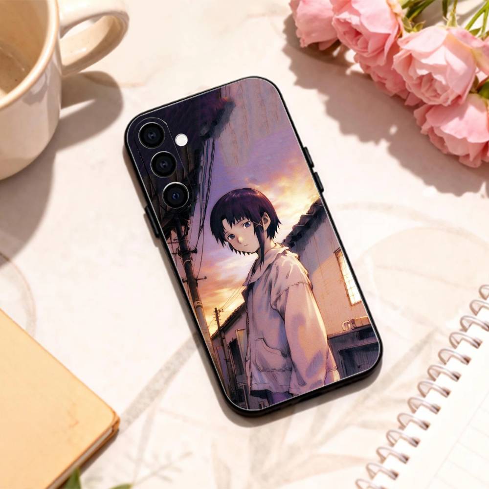S-Serial E-Experiments Lain Phone Case For Samsung Galaxy A73,A72,A71,A70,A53,A52,A51,Others Soft Black Shell