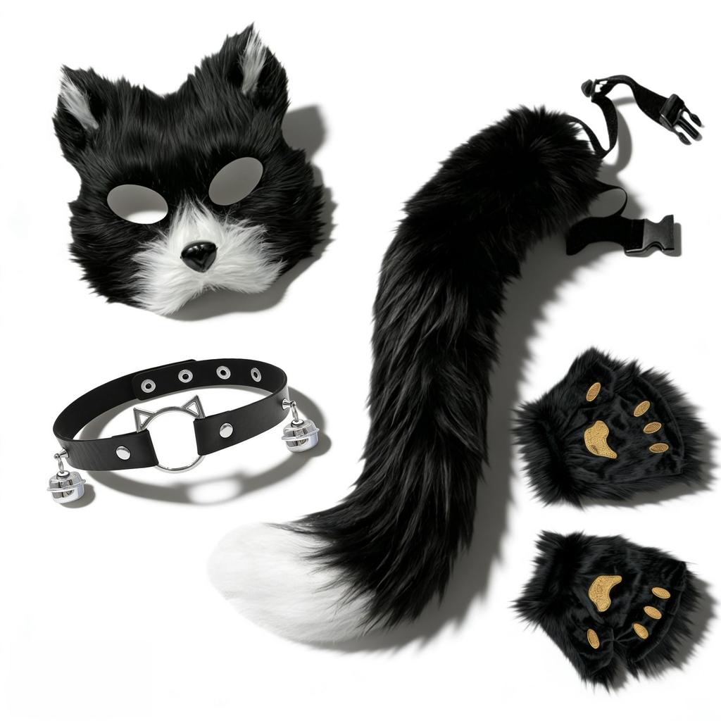 Cat Ear Bell Headband & Hairpin Set - Festive Headdress