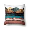 Polyester Pillowcase Automobile Decoration Mountain Home Print Pillowcase Waist Cushion Cover Bedside Cushion Cover Bedside Cushion Cover