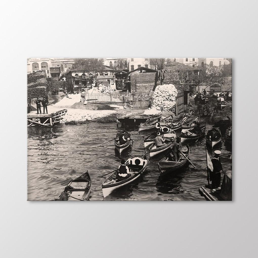 

Бешикташский известковый пирс, 1900 г. Живопись
