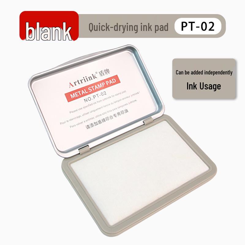 Shield Red Quick-Drying Ink Pad for Fingerprint and Handprint Stamping, Portable Office Supply.