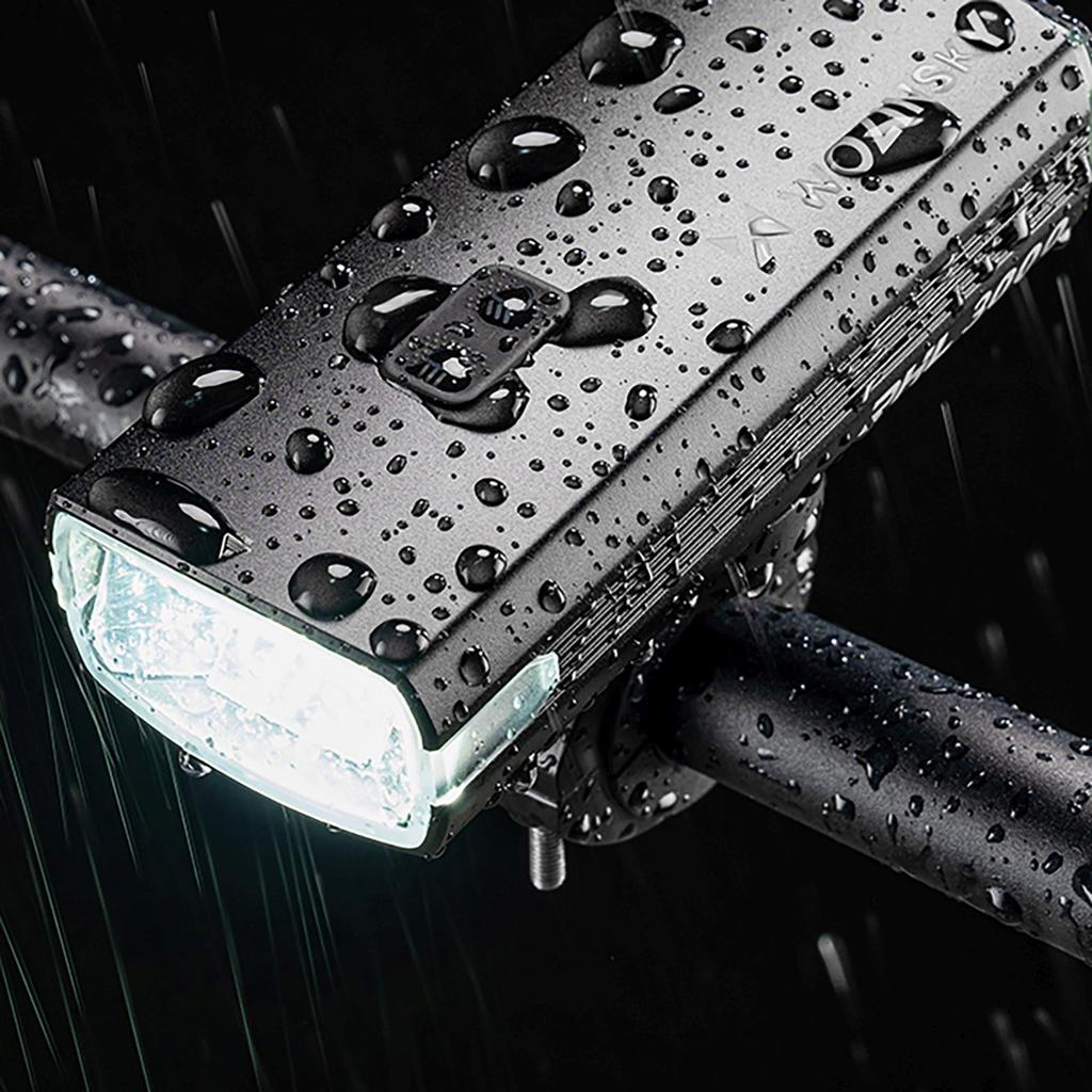 Front Bike Light with USB-C Cable 3000 lm - Black