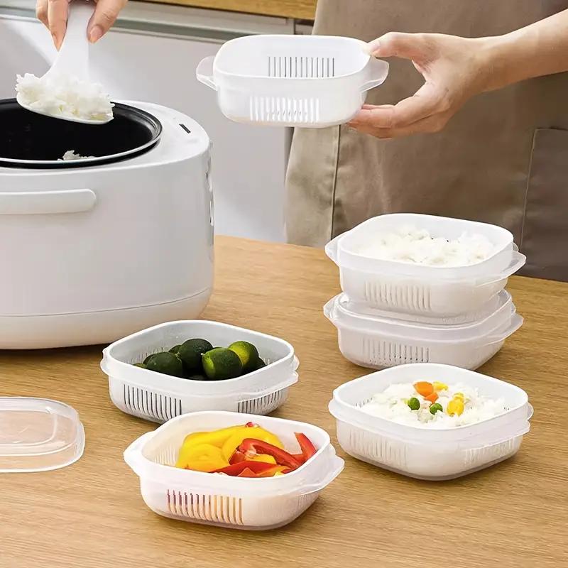 Food Storage Container Freezer Food Storage Boxes Refrigerator Rice Food Fruit Preservation Keep Fresh Box Microwaveable