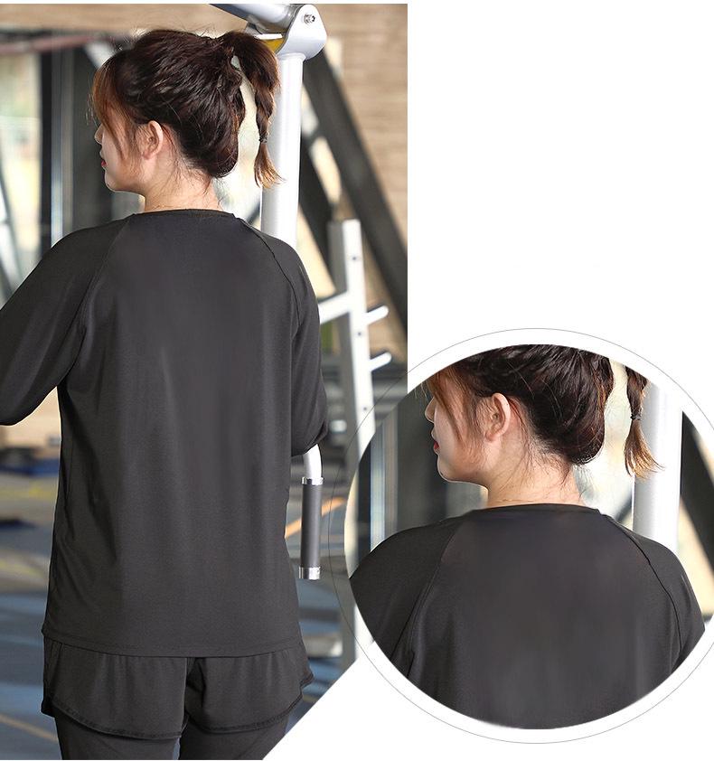 Women's Plus Size Quick-Dry Short Sleeve Yoga Top - Breathable, Casual, Slimming, for Summer Running & Sports