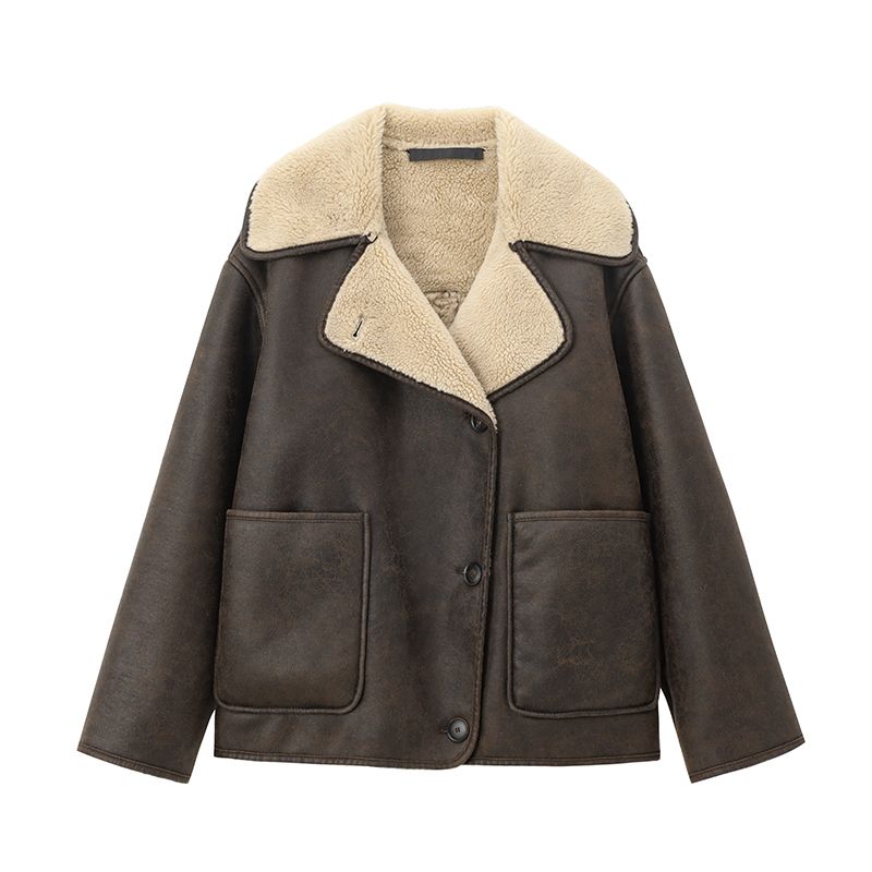 Jnleaog Autumn New Women's Clothing Fashion Style French Style Fashion All-Match Double-Sided Outwear 3548246