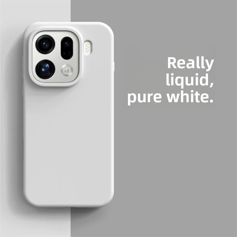 Custodia per Telefono per Oppo Find X9 Pro Lusso Silicone Morbido Liquido Sensazione Confortevole Copertura Interna in Floccato per Find X8 X9Pro 5G Bumper