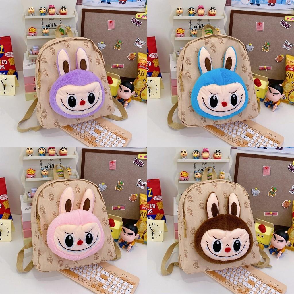 Doll Plush Decoration Cartoon Printed Backpack For Daily Travel And