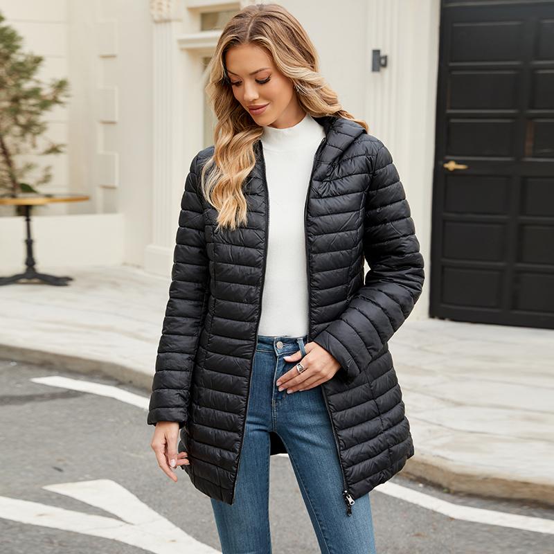 ziai Giacca Autunno Inverno da Donna con Cappuccio Indossabile da Entrambi i Lati Parka Slim Imbottito Caldo Piumino Trapuntato Moda Abbigliamento Femminile ZR-1379