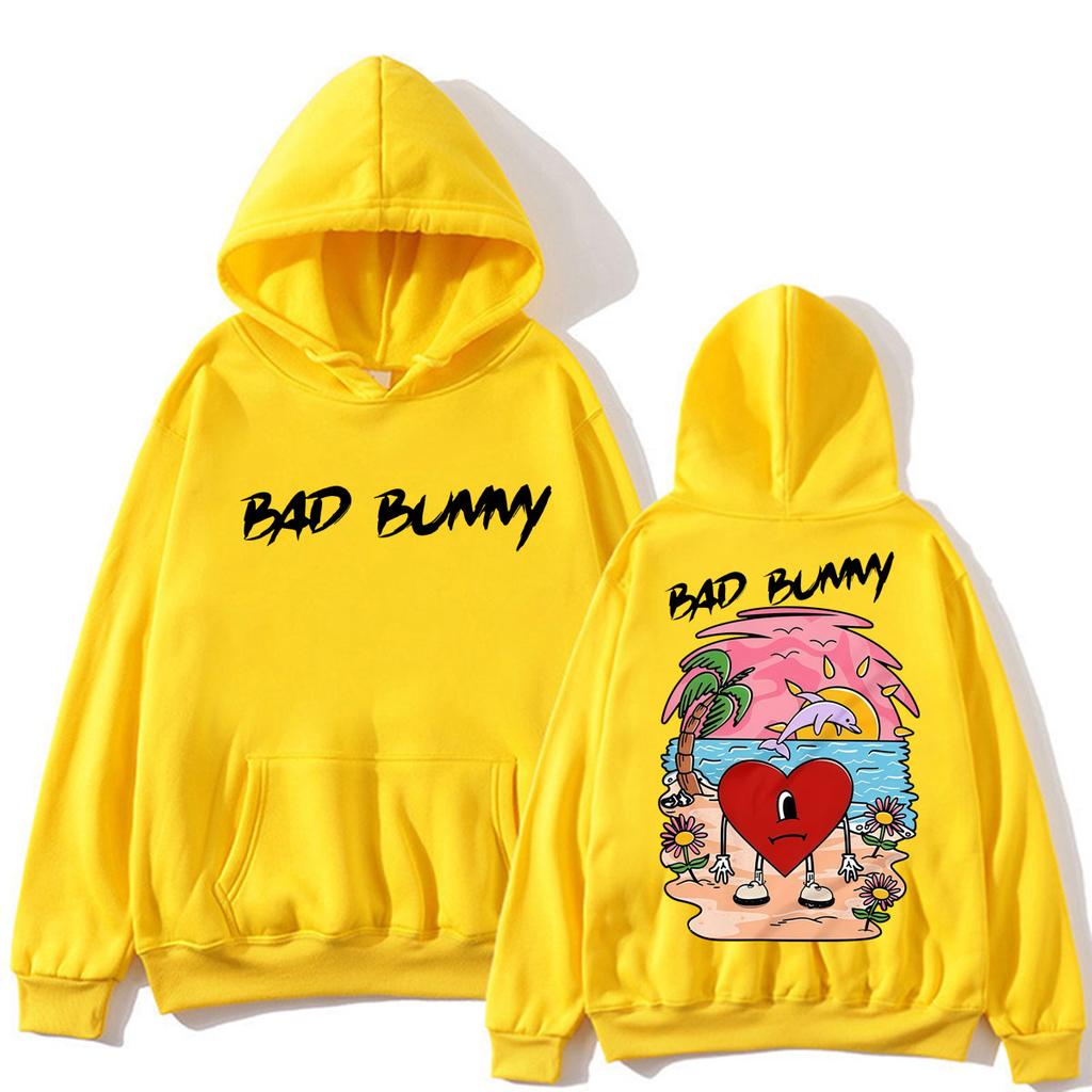 Rapper Bad Bunny Un Verano Sin Ti Album Hoodie Men Women Fashion Aesthetic Sweatshirt Loose Fleece Casual Pullover