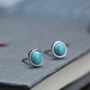 Small Design Earrings, Female Turquoise Ear Hole, Simple, Retro Art Style Earrings Gift