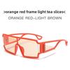 Futuristic Geometric Square Sunglasses With Uv400 Protection For Fashion Streetwear