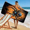 Eerie Spider's Moonlit Lair Print Beach Towel, Quick Drying, Suitable for Travel, Outdoor Sports, Jogging, the Beach and Swimming, Gift