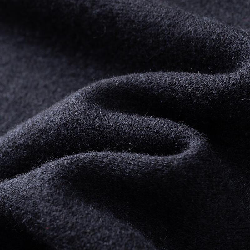 Di Binze Men's Plus Size 100% Merino Wool Crew Neck Sweater