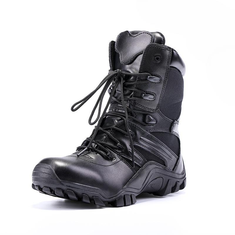 Men Ankle Boots Thick-soled Non-slip Desert Boots for Men Trendy Leather Waterproof Hiking Male Boots Breathable Motorcycle Boot