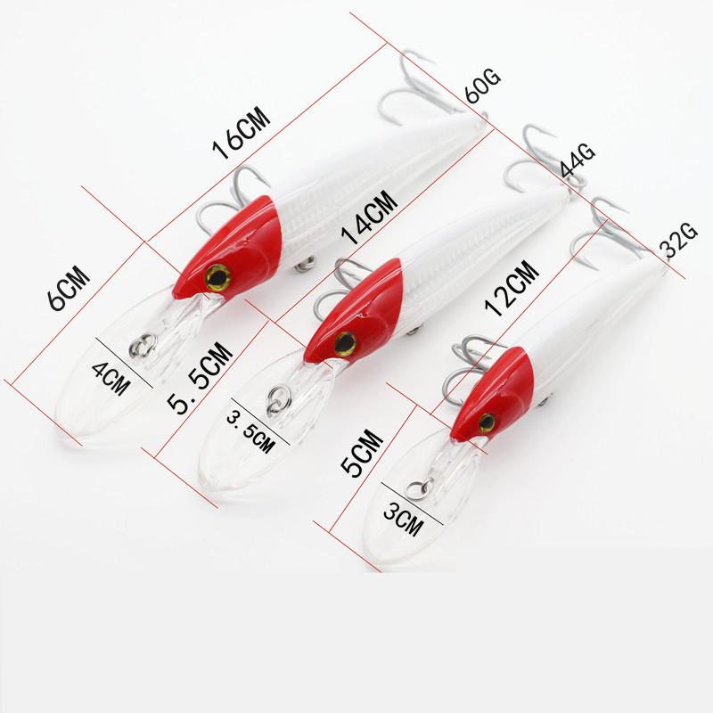 7-Color Wobbler Saltwater Fishing Lure 15.2cm Long Casting Rolling Hard Bait for Freshwater Fish Sea Bass Salmon Pike Cod Carp"
