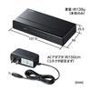 SANWA SUPPLY LAN-GIGAP801BK Gigabitový přepínaný rozbočovač, 8 portů, s magnetem, detekcí smyčky, lehký plastový kryt
