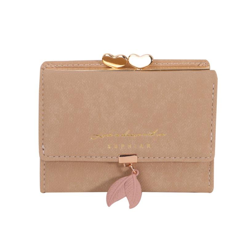 Simple flannel new small wallet short women's change bag card bag integrated wallet student girl