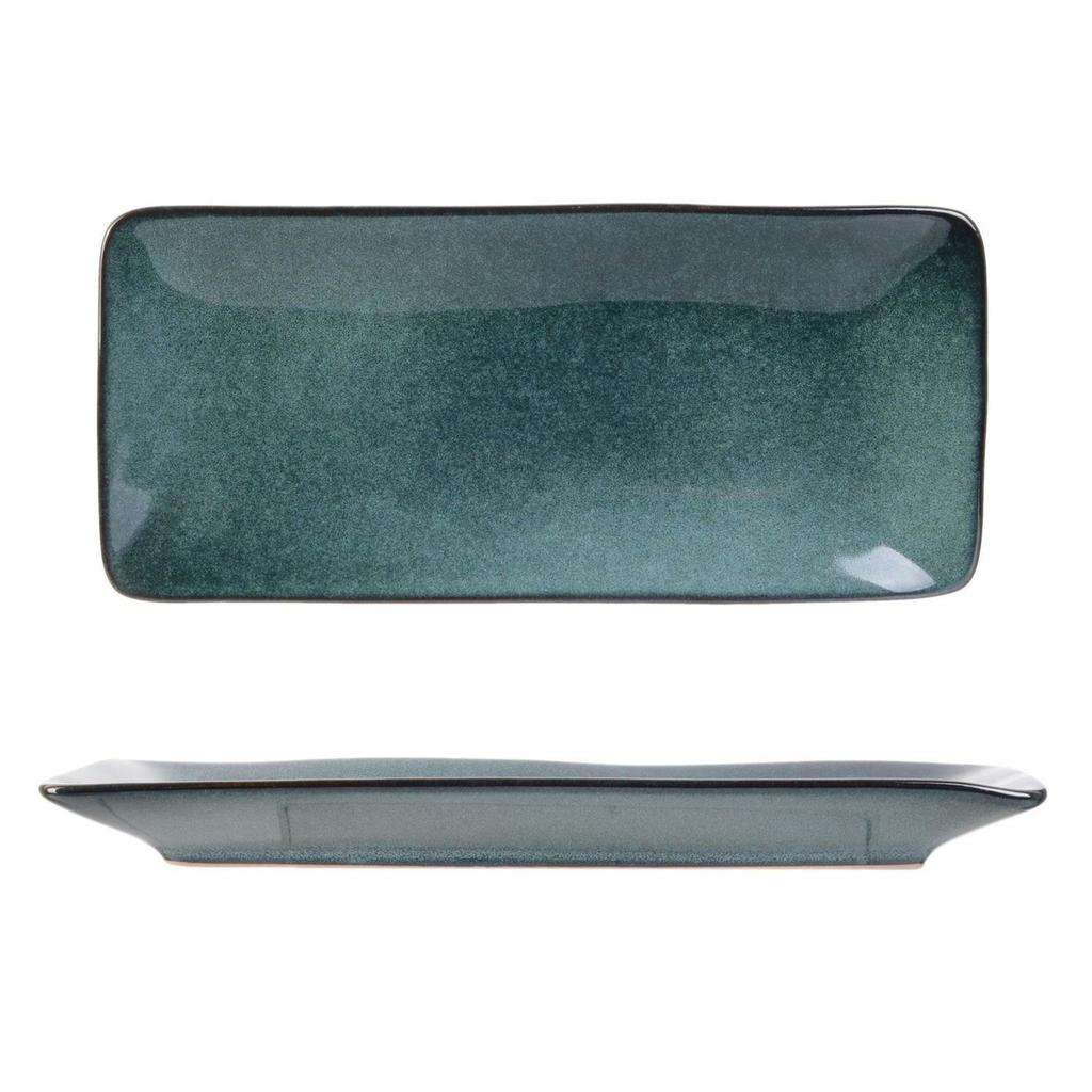 RECTANGULAR PLATE Tierra BLUE 22x10 cm