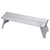 CAPTAIN STAG Outdoor Table Aluminum Solo Table Width 420 X Depth 115 X Height 120mm with Connection Function Compact with Storage Case Silver UC-574