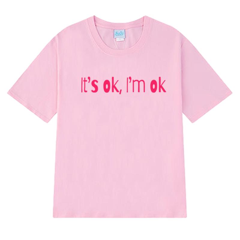 Hot Singer Tate McRae Its Ok, Im Ok Music T Shirt Men Women Fashion Y2k Short Sleeve T-shirts Unisex Oversized 100% Cotton Tops