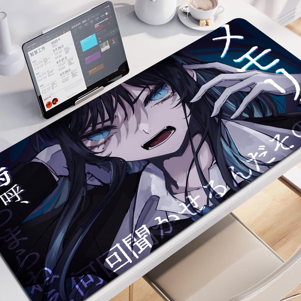 Singer Aado x Rubber Lock Edge Mouse Pad Super Big Computer Desk Mat Offices Accessories Virtual Idol Kawii Keyboard Pad