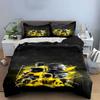 Football players with yellow highlights. Bedding sets Duvet cover sets Duvet covers Pillowcases(1 * Duvet Cover 2 * Pillowcases, without duvet insert)