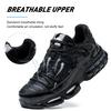 Air Cushion Safety Shoes Men Steel Toe Sneaker Puncture Proof Sport Work Shoes Man Safety Boots Black Male Work Boots Plus Size