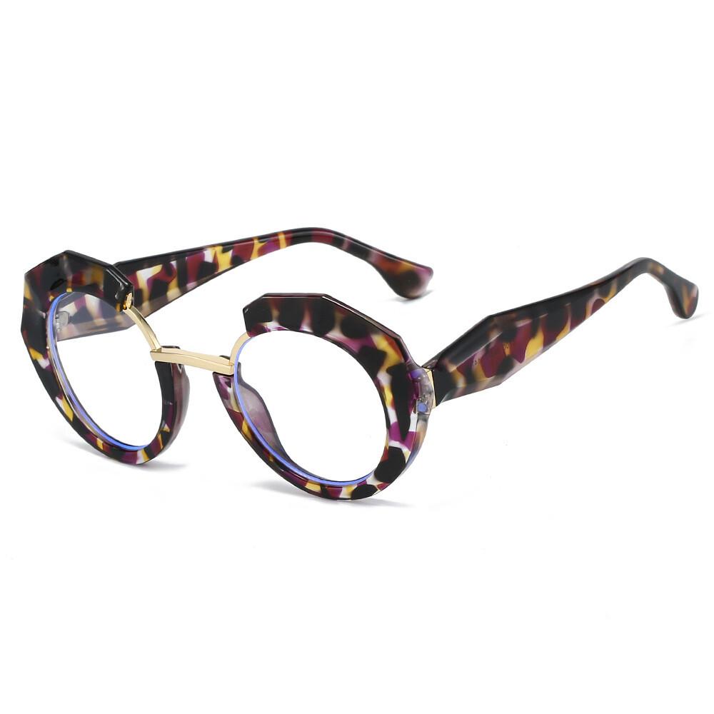 Thick Frame Women'S Presbyopia Glasses  Fashion Anti-Reflective And Filter Transparent Eyeglasses Big Round Reading Glasses