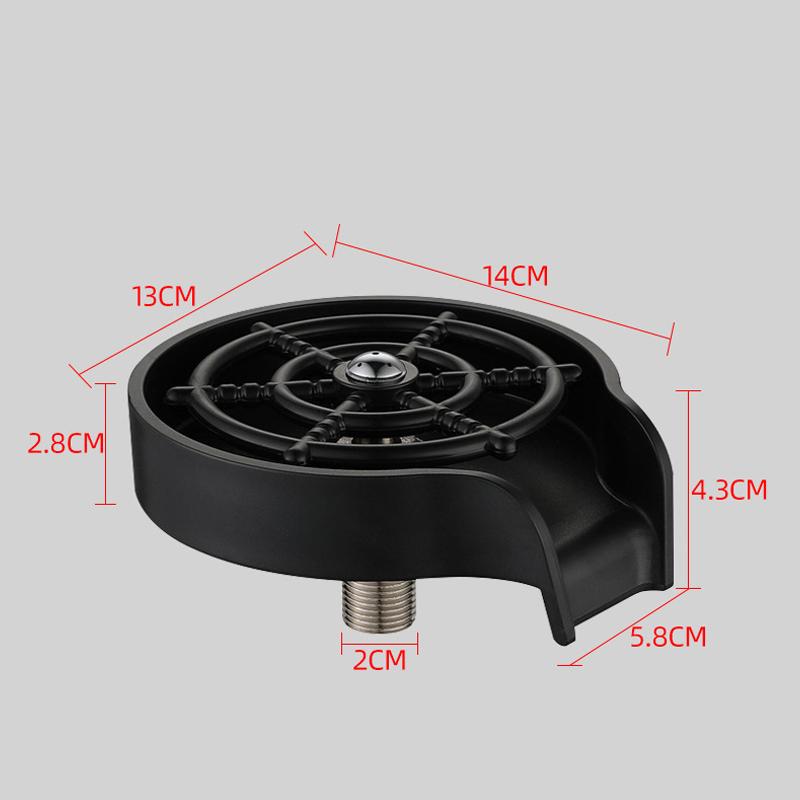 High Pressure Cup Washer for Household Sinks Bars Coffee Shops Automatic Glass Rinser Coffee Cup Milk Bottle Cleaning Tool
