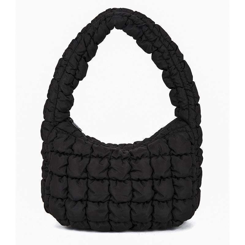 Ny Molnväska Vikbar Dumplingväska Puffdunväska Mångsidig Lätt Handhållen Axel Underarm Damväska