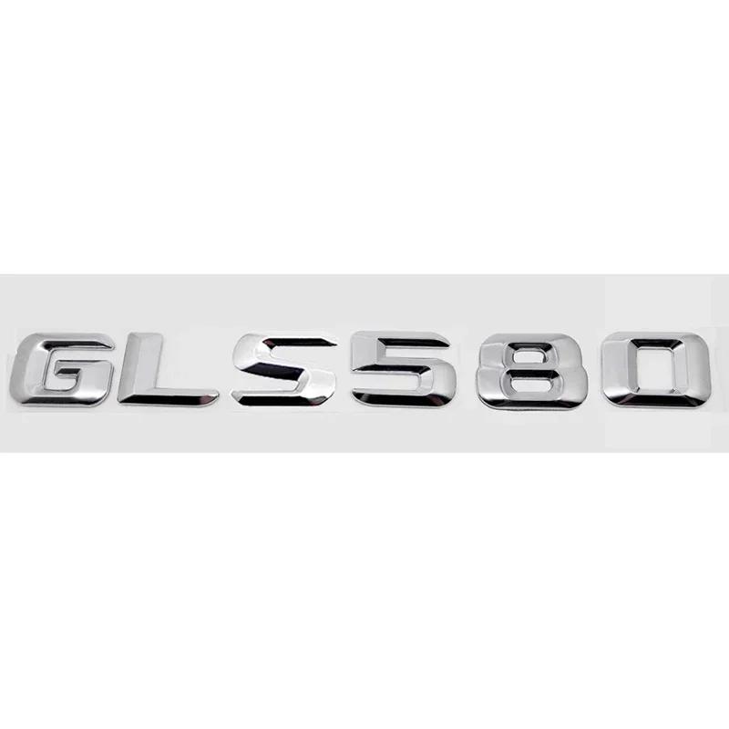 Car Rear Sticker Alphabet Trunk Badge Decal Exterior for Mercedes Benz GLS400 GLS450 GLS500 GLS550 GLS580 GLS600 Accessories