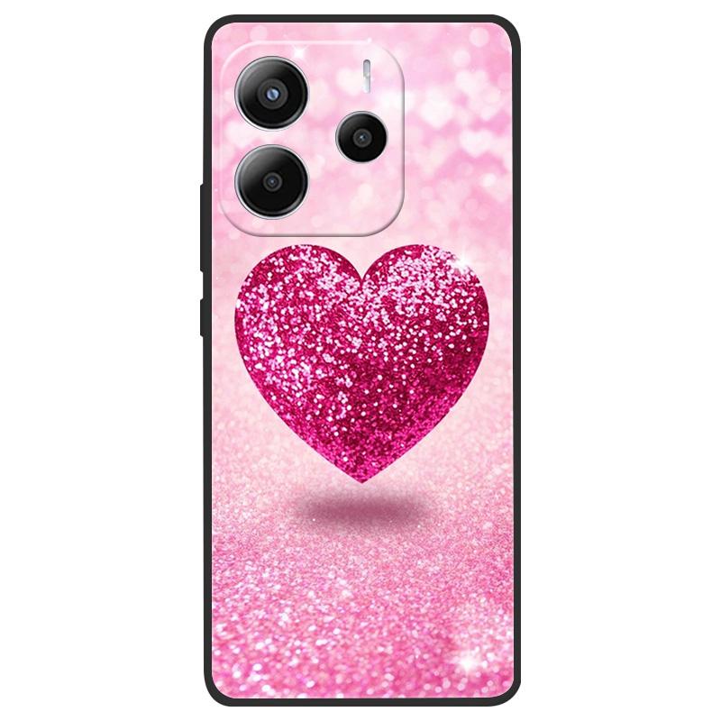 For Xiaomi Redmi Note 14 5G Case Soft TPU Marble Silicone Phone Cover for Coque Redmi Note 14 5G Global Cases Black Bumper Funda