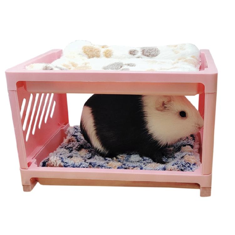 Piętrowe łóżko dla chomika Kącik dla małych zwierząt Ciepły domek-gniazdo Akcesoria