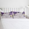 Purple Lilac Flower Wooden Board Bedding Set 3pcs Duvet Cover Pillowcase Kids Adult Quilt Cover Double Bed Set Home Textile