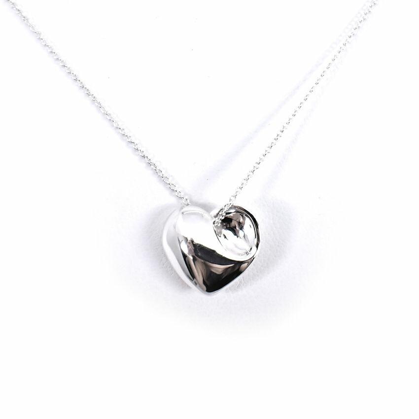 [Used] TIFFANY 925 Heart Pendant/Necklace/g538-66