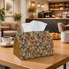 1pc Playful Pet Art Tissue Box - Multi-functional Napkin Dispenser, Two Sizes Available Made of Durable Polyester, Decorated with Dog Breed Portrait C