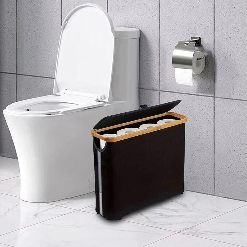 Large Capacity Large Paper Holder Folding Toilet Paper Holder Bathroom Storage Box  12-16 Rolls