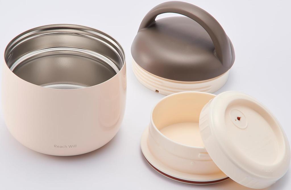 Reach Will Thermos 500ml Insulates for Hot or Cold Lightweight Compact Size with Handle for Easy Easy Side Dish Container the Side Dish RME-50IV,