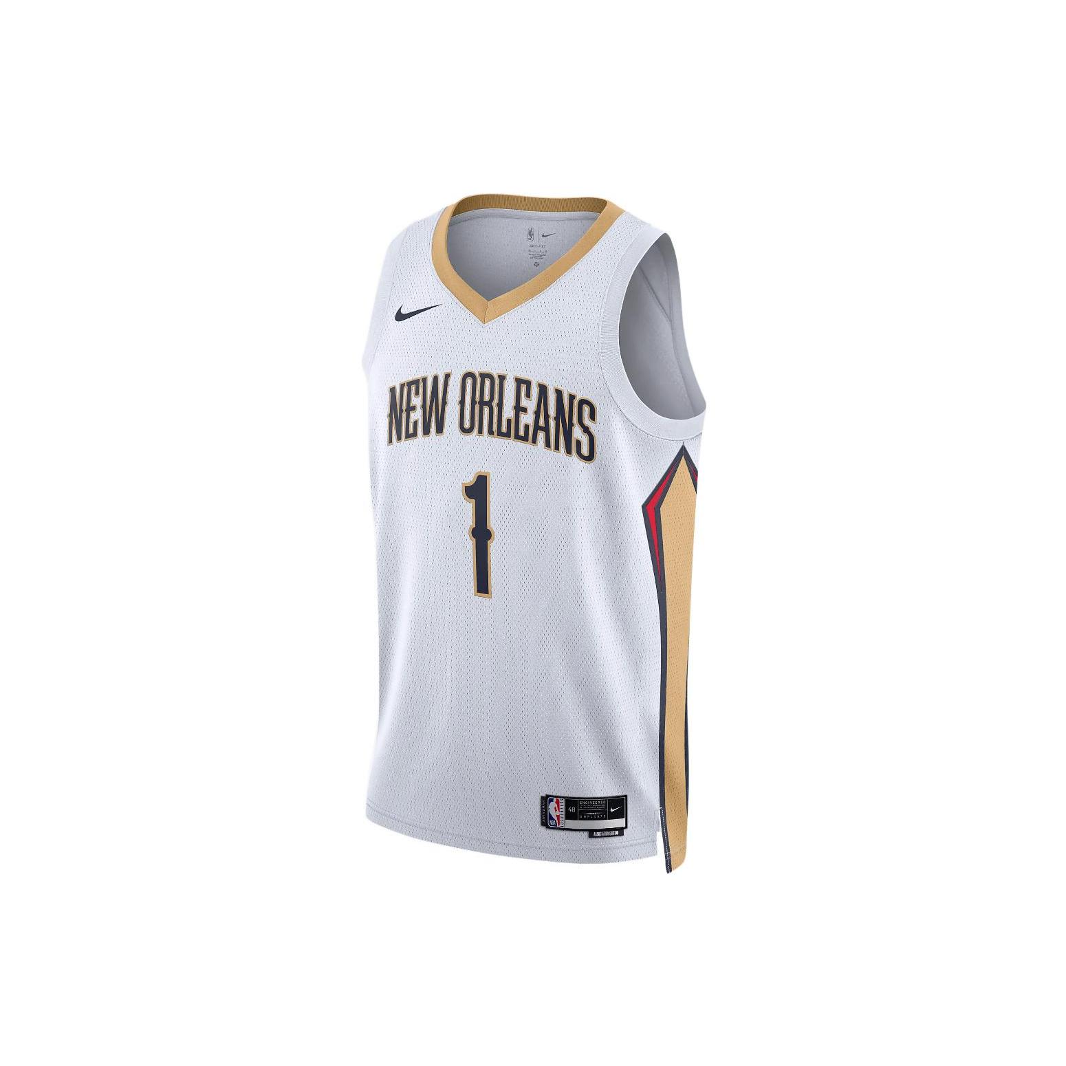 Nike Basketball Jerseys Unisex White Moderate Straight Fit DN2086-100 L