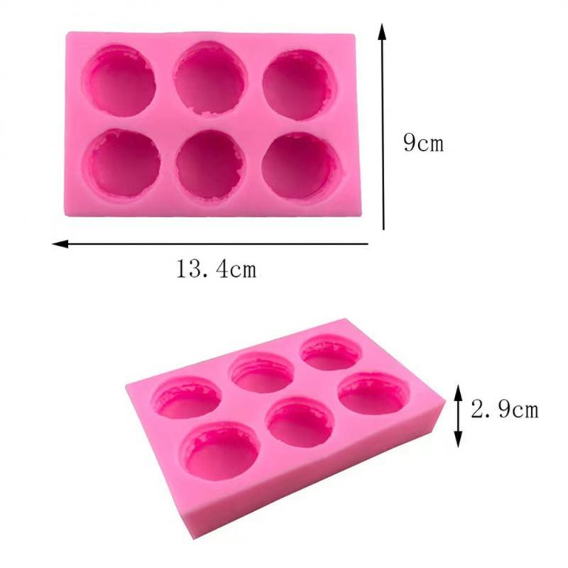 3D Macaron Shape Soap Grade Silicone Chocolate Mold Fondant Candy Soap Polymer Clay Crafting Mould Decorating Baking Tool