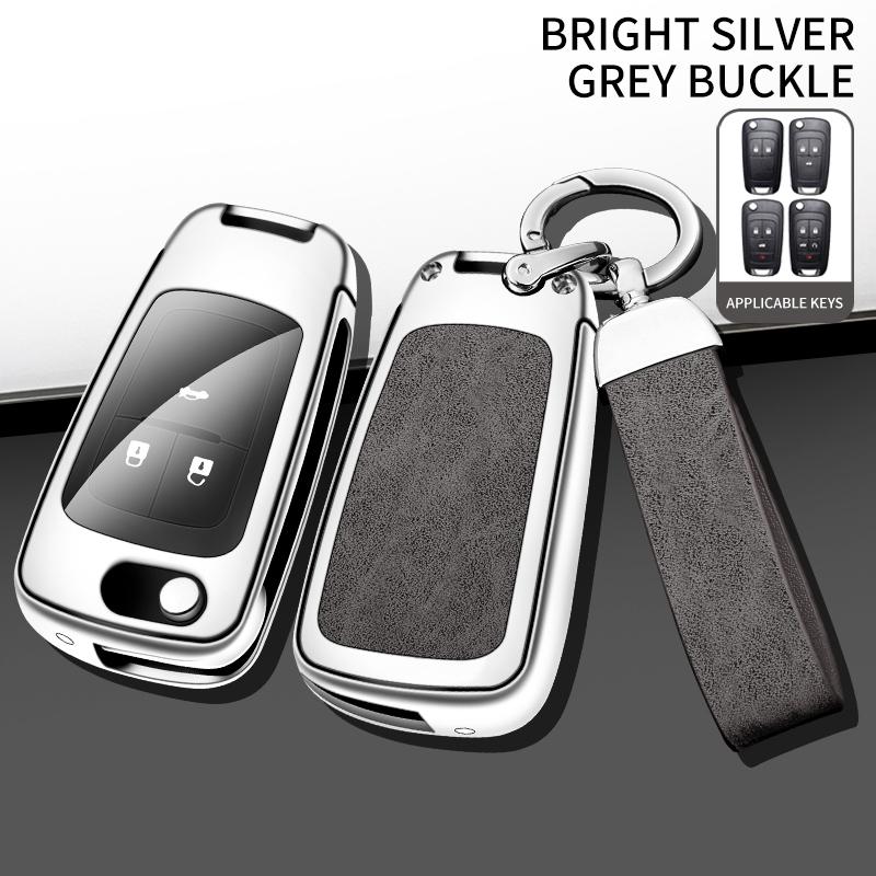 New Zinc Alloy Leather Car Key Case Cover Protector For Buick Chevrolet Cruze Aveo Trax Opel Astra Corsa Meriva Zafira Antara J