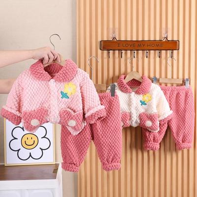 Kuscheliger Flanell-Winterpyjama für Babys – Warmes und flauschiges Nachtwäscheset für Kinder