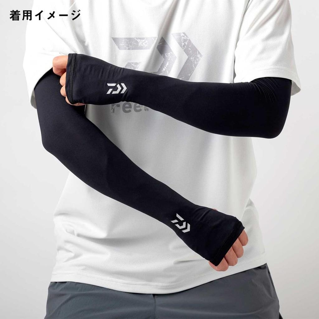 Daiwa ICEDRY Arm Covers with Finger Light Size M Slits, DA-7725, Gray,