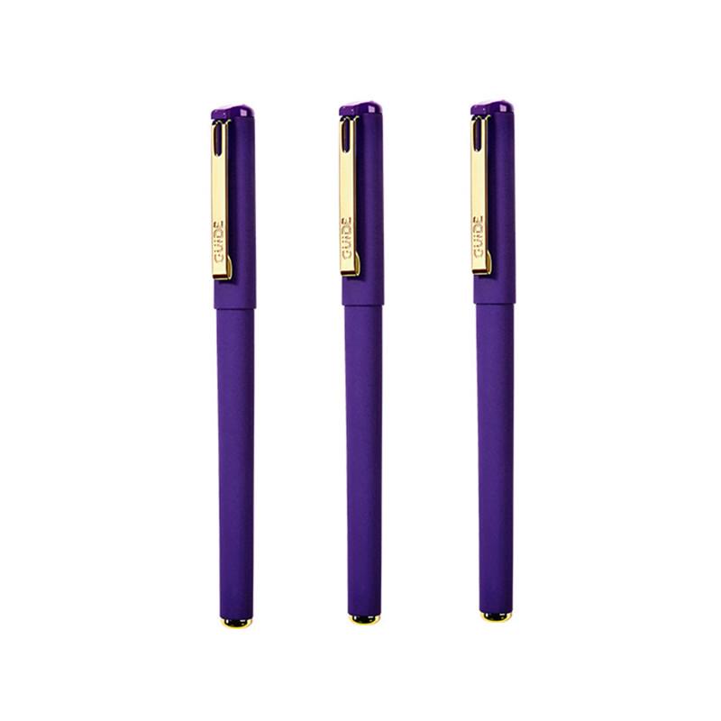 5000 Years W-386 Černá a červená 0,7mm Matné kaligrafické gelové pero - Podpisování, Hrot Bullet, Voděodolné, Uhlové.