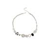 Metal Heavy Industry Y2K Sweet Cool Wind Button Necklace Retro Niche Design Diamond Neck Chain Women'S Personality Sweet Cool Necklace