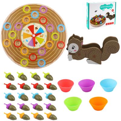 Baby Wooden Education Clip Beads Toys Color Classification Cognitive Game Baby Fine Motor Training Montessori Mathematics Toys