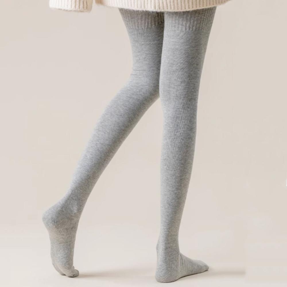 Überkniesocken Schlankmachende Oberschenkelhohe Strümpfe Elastische Lange Strümpfe Einfarbige Jk-Strümpfe Für Zuhause Winter Outdoor