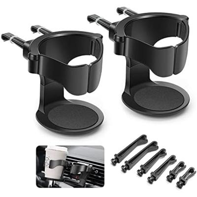 Porte-boisson de voiture, 2 pièces Porte-gobelet de voiture, Porte-canette universel, Support de ventilation de voiture réglable, Porte-bouteille d'eau pour gobelets à café et canettes de boisson